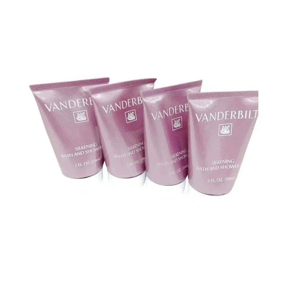 Vanderbilt Silkening Vintage Nuevo Gel de Baño y Ducha 2 OZ Lote de 4 Como en la Foto Foto 2 de 3