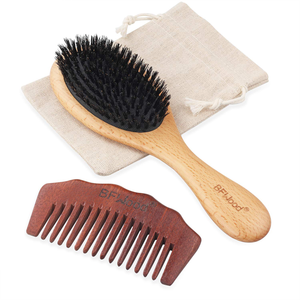 Bfwood Boar Bristle Hair Brush - Pure Soft Hair Brush For ...