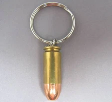 .40 Bullet Key ring, pendant, zipper pull, key chain, real parts