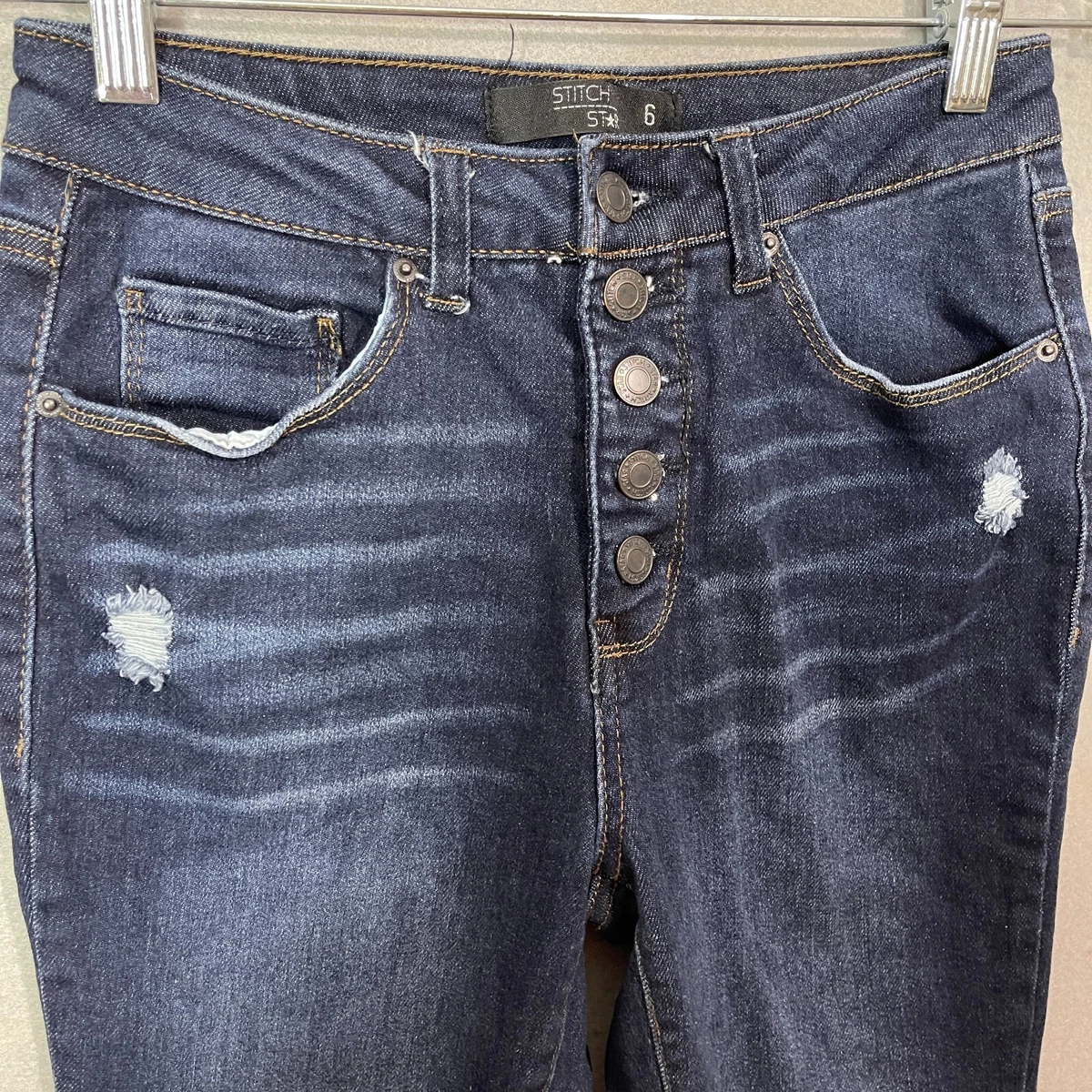 Stitch star mid rise skinny sale jeans