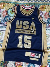  Nike 1992 Magic Johnson USA Dream Team Olympics Gold Basketball Jersey S Small