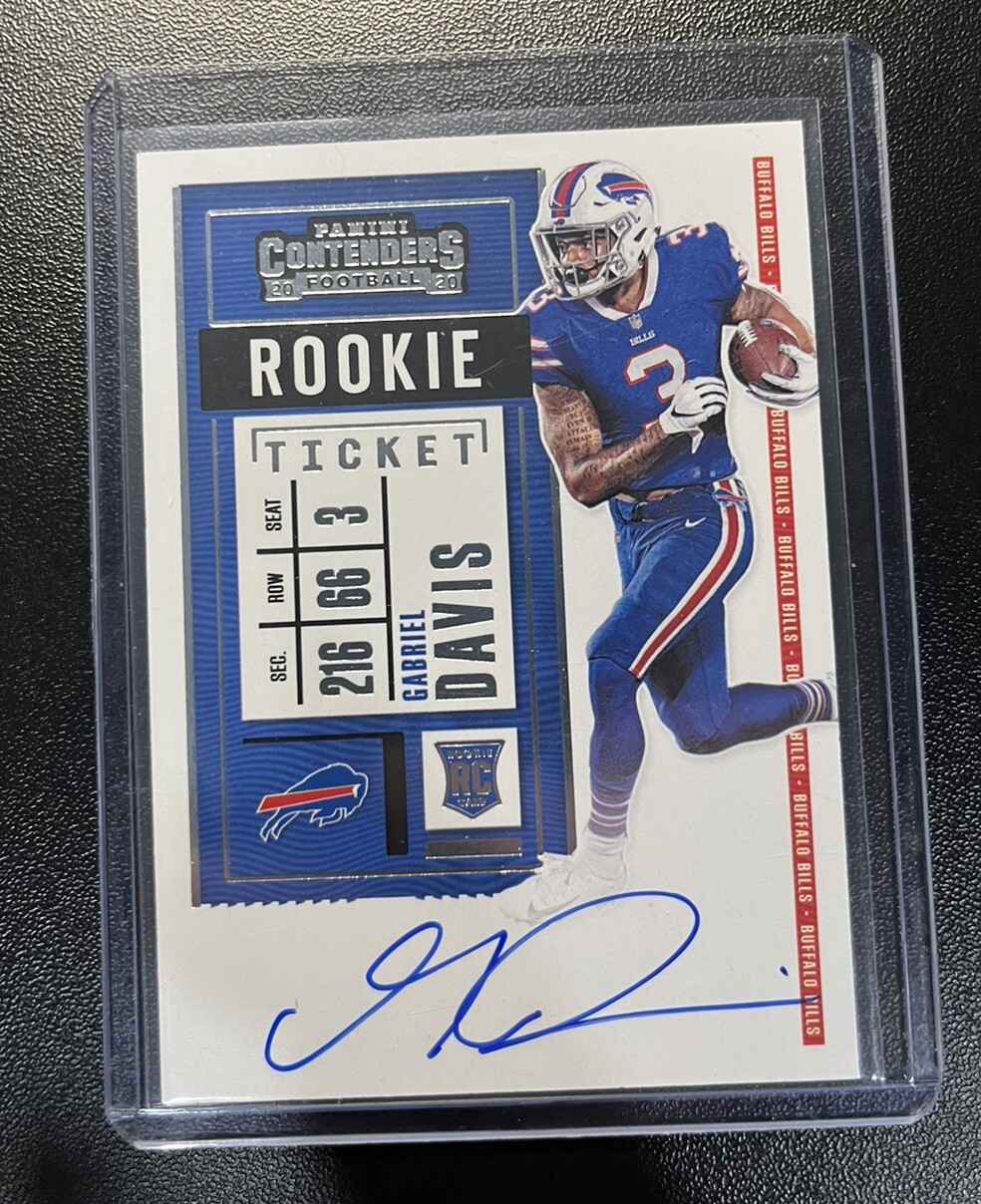 GABRIEL DAVIS 2020 CONTENDERS ROOKIE TICKET AUTOGRAPH BILLS RC AUTO PMJS