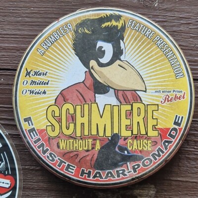 1 Dose Schmiere Pomade (Hart) Rebel Ölbasiert 140ml.    100ml=11,30E