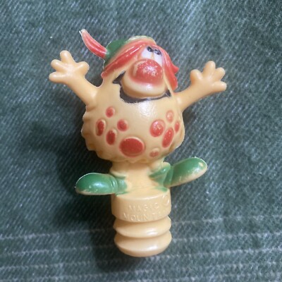Rare Vintage Magic Mountain the Bloop Troll Shaped Plastic Bottle Stopper