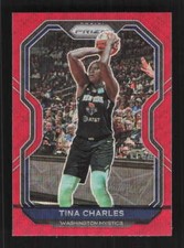 Tina Charles 2021 Panini Prizm WNBA Prizms Ruby Wave Washington Mystics #71