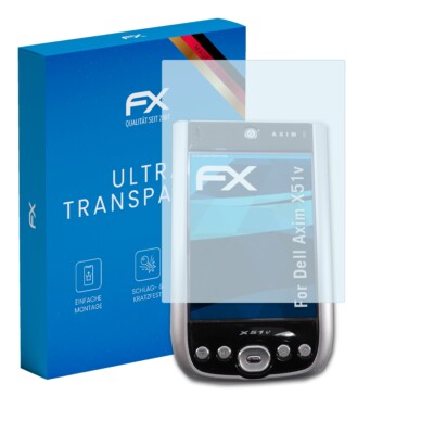 atFoliX 3x Displayschutzfolie für Dell Axim X51v Schutzfolie klar Folie
