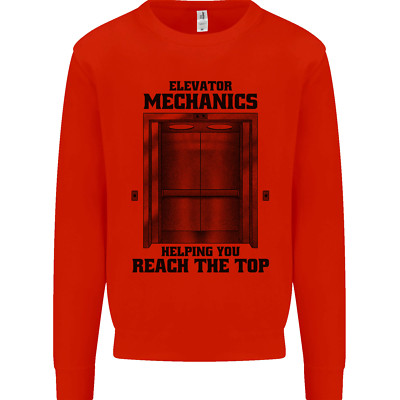 Elevator Mechanic Lift Engineer Kinder Sweatshirt Pullover