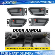 4Pcs Inside Interior Door Handle Front & Rear for Toyota Sequoia 2001-2007 Gray