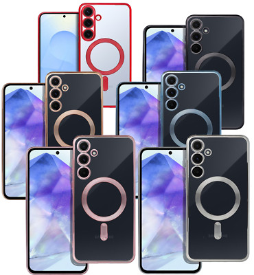 Electro mit MagSafe Handy SchutzHülle Etui Case Tasche Für Samsung Galaxy S25 FE