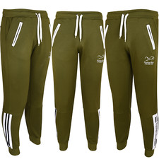 Mens Jogging Bottoms Polyester Cuffed Joggers Slim Fit Sweatpants Boys Trousers