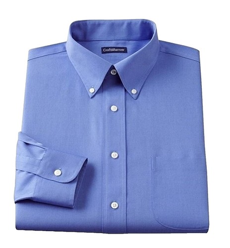 croft and barrow classic fit dress shirt croft & barrow | Shirts | Croft Barrow Classic Fit Mens Ls Button Down Dress  Shirt 7 3435