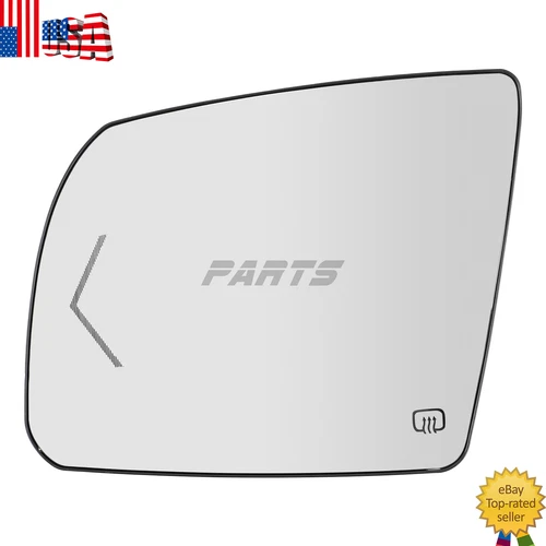 Left Driver Side Mirror Glass with Heated Signal For Toyota Tundra 2007-2020