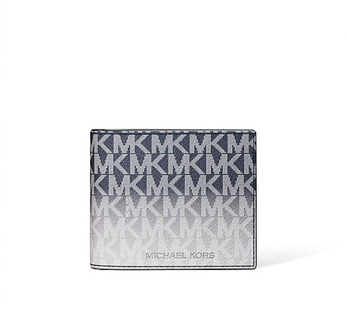 Michael Kors Cooper Men's Ombré Signature Logo Billfold Card ID Wallet - Picture 2 of 9