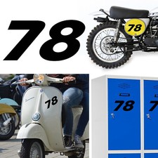 Number 78 v2 Racing Sticker Vinyl