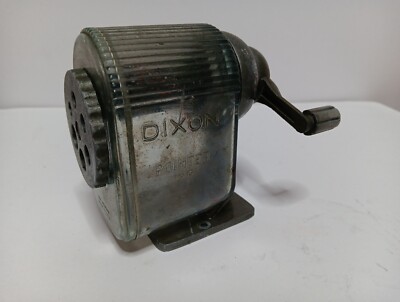 Vintage Dixon Pointer Pencil Sharpener No 15 Translucent Green Hopper Working