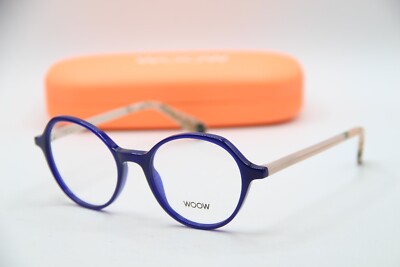 NEW WOOW GET READY 1 COL 0367 KN BLUE PINK AUTHENTIC EYEGLASSES W/CASE 48-18