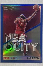 James Harden 2019 Hoops Premium Stock NBA City Blue #9