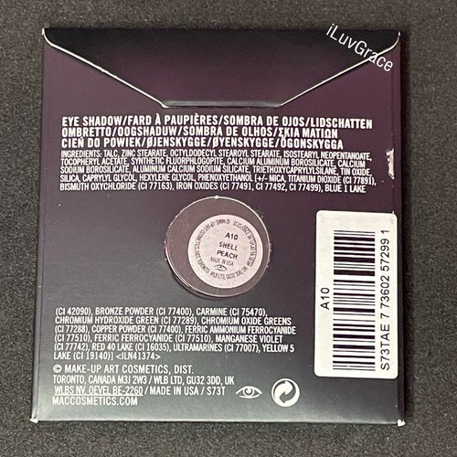 Mac Pro Palette Eye Shadow Refill ~ Shell Peach ~ 100% Authentic ~ - Picture 6 of 6