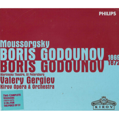 Mussorgsky, Gergiev CD Boris Godounov 1869 - 1872 / Philips