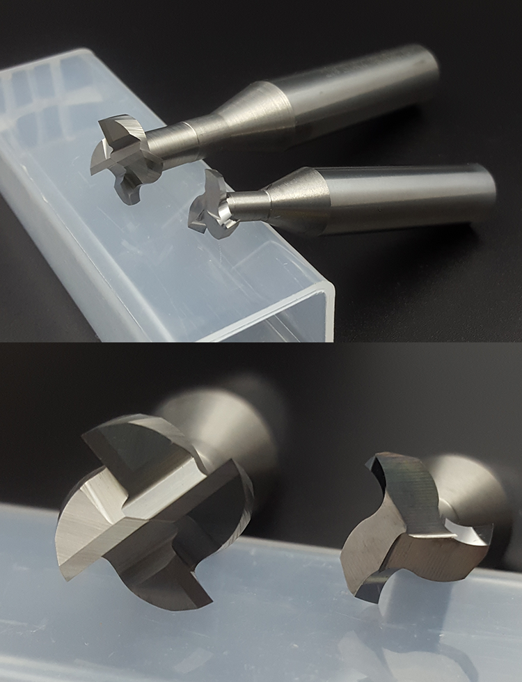 T Slot 4Teeth Keyseat Milling Cutter Solid Carbide End Mill 4mm12mm