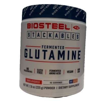 Biosteel Stackables Fermented Glutamine Unflavored 45 Serv NSF Certified Sport