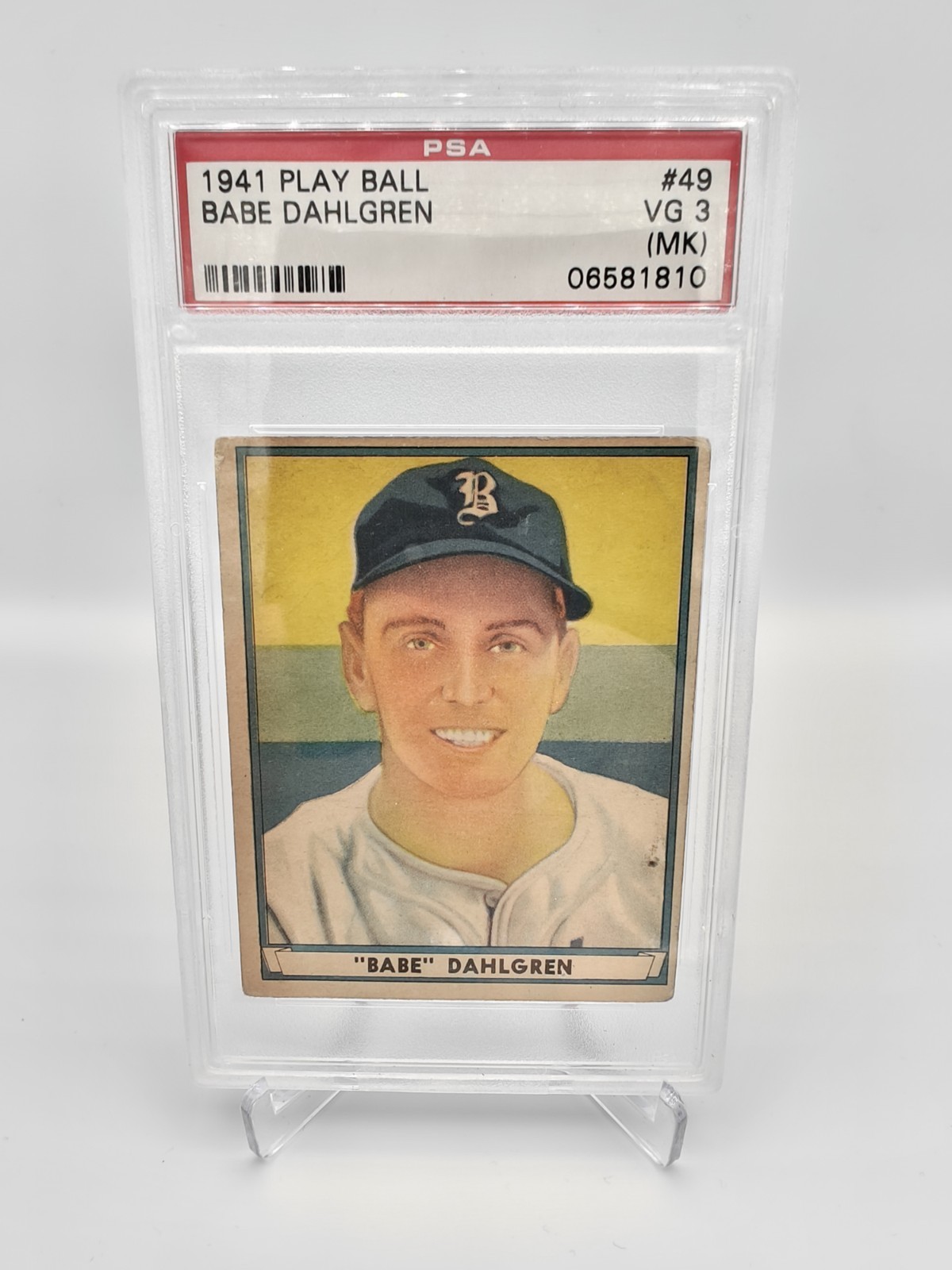 1941 Play Ball #49 Babe Dahlgren Braves PSA 3 - VG
