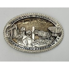 Montana Silversmith RockWell Petroleum Oil Belt Buckle