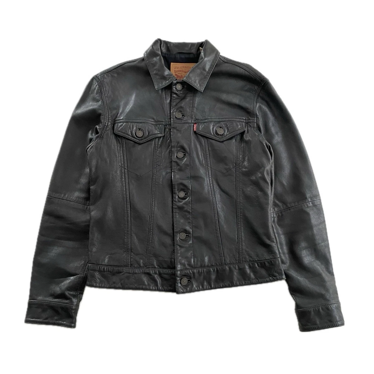 Levi's Trucker Leather Outer Shell Coats & Jackets for Men | eBay Levi's Trucker Leather Outer Shell Coats & Jackets for Men | eBay