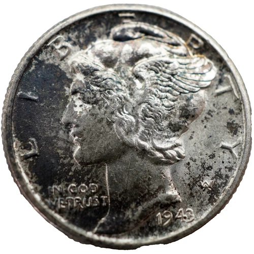 1943-D Mercury Dime BU FSB