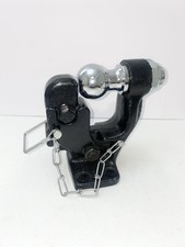 3 Ton Pintle Hook 2 Ball Combo Trailer Boat Hitch Towing Heavy Duty No Screws