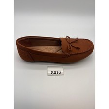 Clarks Collection Womens Tan Brown Bow Accent Loafers Flat Shoes S010