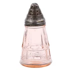 Vintage Depression Era Pink Glass Jeannette Glass Doric Shaker 3 3/4" Tall