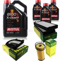 Inspektionspaket 8L Motul X-Clean+ 5W-30 FüR BMW E70 Xdrive30D Xdrive40D E71 E72