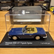 1:43 Minichamps Maserati 3500 GT Vignale Spider 1961 Azzuro Blue 123230