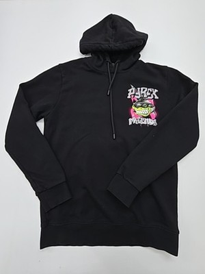 Pyrex Jungen Schwarz Grafik Pullover Hoodie XL Regular Fit Fleece