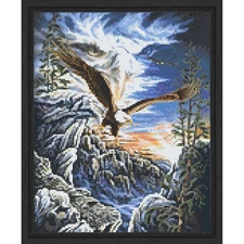 PixelHobby 10 Eagles Kit & Frame Mosaic Art Kit