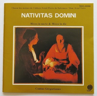 Gregorian Chant Christmas CD Saint Pierre de Solesmes Abbey Used Japan