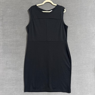 Merona Dress XXL Black Sheath Stretch Plus Career Office Work Classic Party LBD