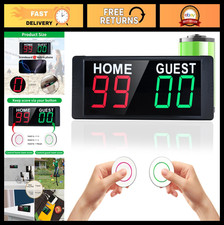 Portable Electronic Scoreboard - 2 Button Con...