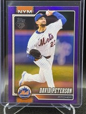David Peterson 2026 Topps Purple Rainbow Foil #37/250 - New York Mets