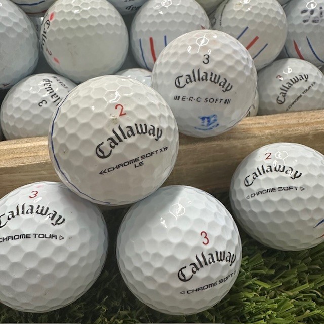 50 Callaway Triple Track Golf Balls 3A &ndash; Chrome Soft / Tour / ERC Soft Mix