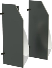 Urinal Partition,Bathroom Partition, Wall-Mounted Men'S Urinal Privacy Screen - 