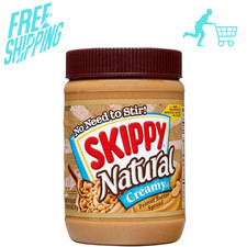 SKIPPY Natural Peanut Butter Creamy Spread, 26.5 oz Jar