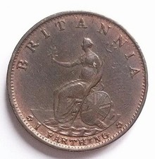 1799 George III Farthing Copper Coin Extra Fine