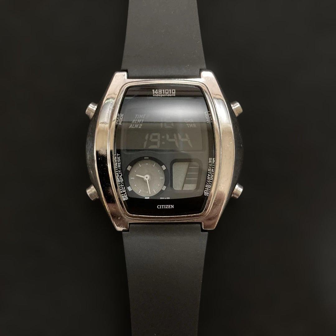 CITIZEN INDEPENDENT C351-L16673 Y アナデジ Citizen Independent Vintage Citizen Independent Digi Analog