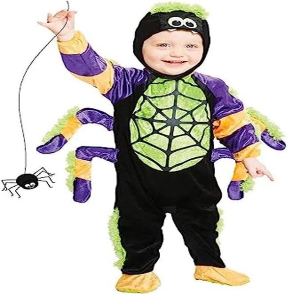 Amscan Spinnen Halloween KostüM Kleinkinder 3-4 Jahre Fasching Karneval-image