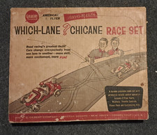 Vintage 1950s American Flyer Auto-Rama Which-Lane Chicane Slot Car Race Set