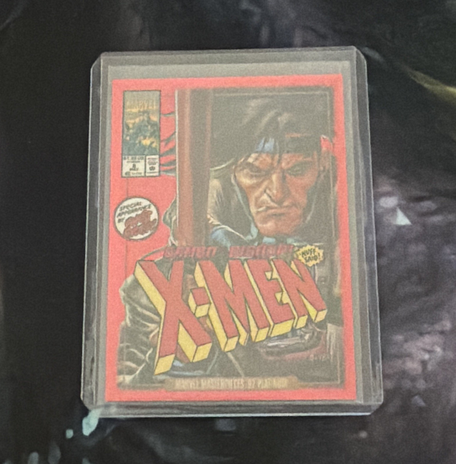1992 Marvel Masterpieces Plat Red Prism Gambit 29-V #162/292