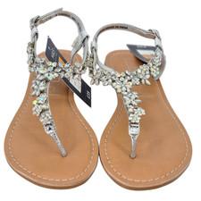 M&S Collection Embellished Ankle Strap Flat Sandals RRP £35.00