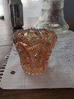 Imperial Glass Iridescent Marigold CarnivalGlass Toothpick Holder hobstar+arches — photo 5